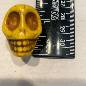 Skull Statue, Natural Carved Stone